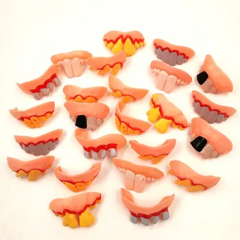  9 Stiliaus Clownery Gudrybės Nuosavybės Žaidimas Žaislas Gags & Praktinių Anekdotai Helovinas Negraži Dantų Protezų False Supuvę Dantys Modelis Išdaiga Panika
